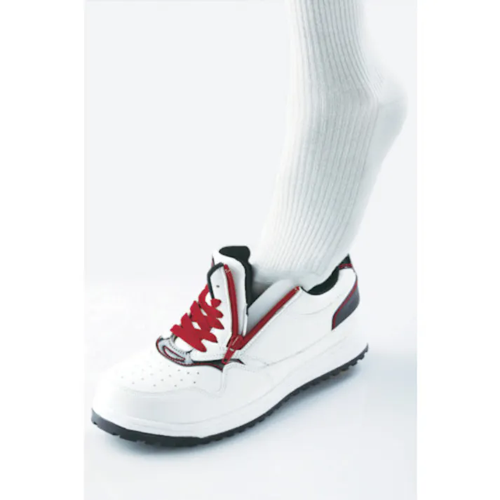 【CAINZ-DASH】ジーベック ZIPアップ耐滑セフティシューズ 85118 ホワイト 27.0CM 85118-32-270【別送品】