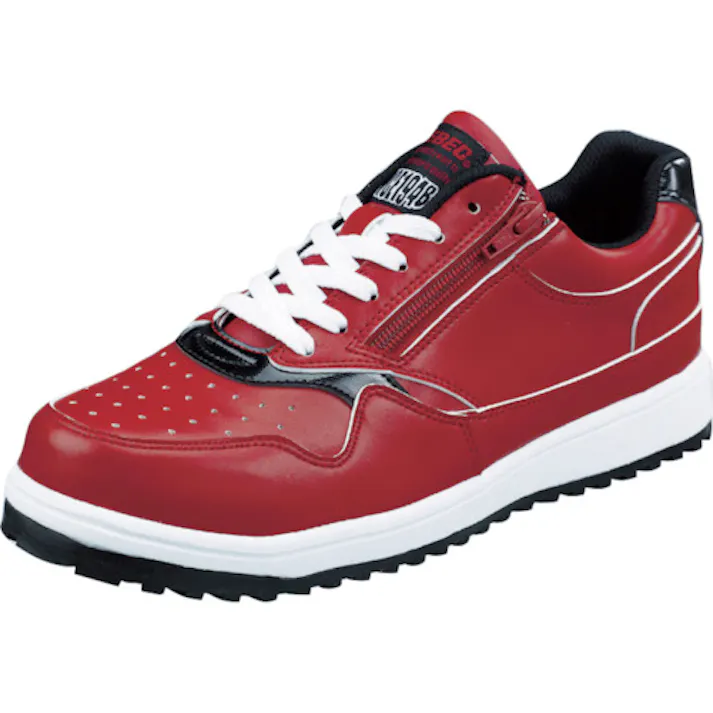 【CAINZ-DASH】ジーベック ZIPアップ耐滑セフティシューズ 85118 レッド 24.5CM 85118-71-245【別送品】