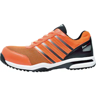 【CAINZ-DASH】ジーベック 85132 セフティシューズ 240 オレンジ 85132-82-240【別送品】