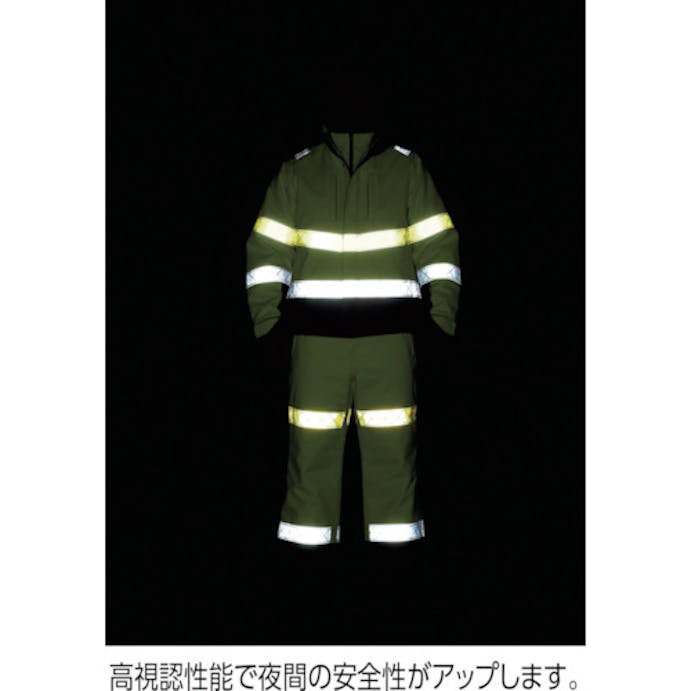【CAINZ-DASH】ジーベック ８００　高視認防水防寒パンツ　ＬＬ　イエロー 800-80-LL【別送品】