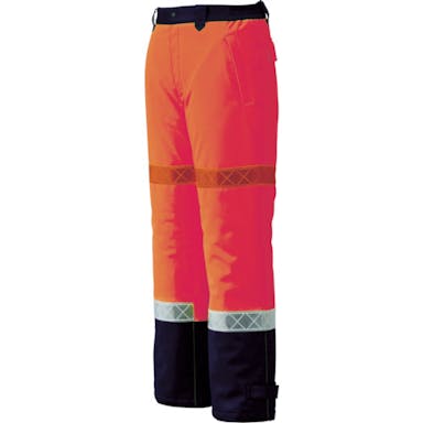 【CAINZ-DASH】ジーベック ８００　高視認防水防寒パンツ　Ｌ　オレンジ 800-82-L【別送品】