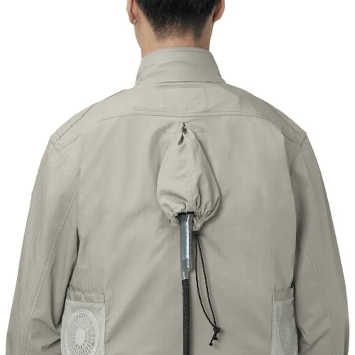 【CAINZ-DASH】ジーベック 綿薄手現場服ヘリンボンフルハーネス仕様空調服XE98102-39-5L サンドベージュ XE98102-39-5L【別送品】