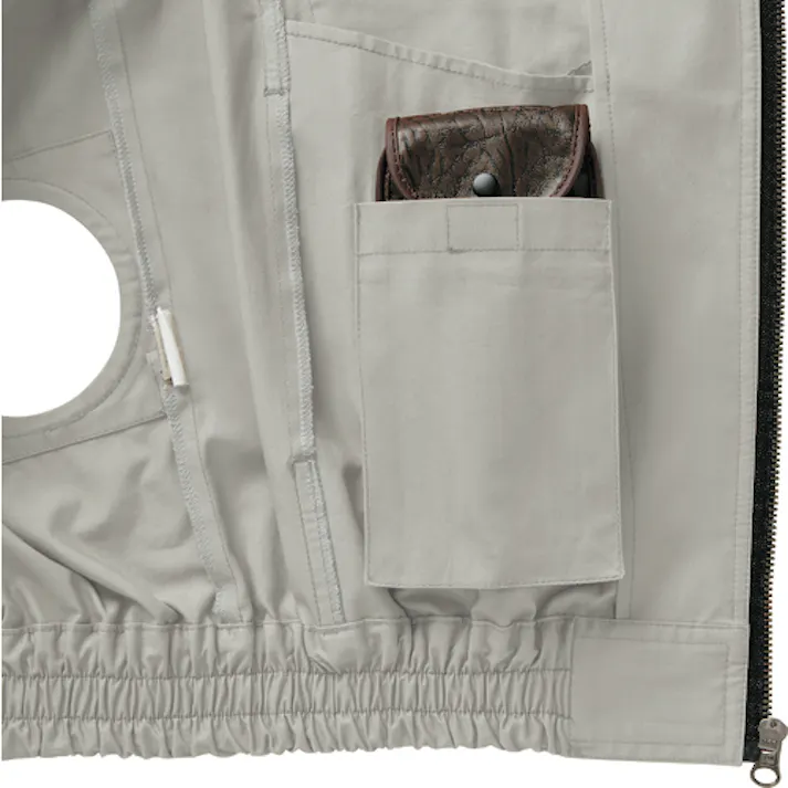 【CAINZ-DASH】ジーベック 綿薄手現場服ヘリンボン空調服XE98002-39-LL サンドベージュ XE98002-39-LL【別送品】