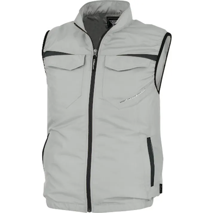 【CAINZ-DASH】ジーベック 空調服ベストXE98011-22-4L シルバーグレー XE98011-22-4L【別送品】