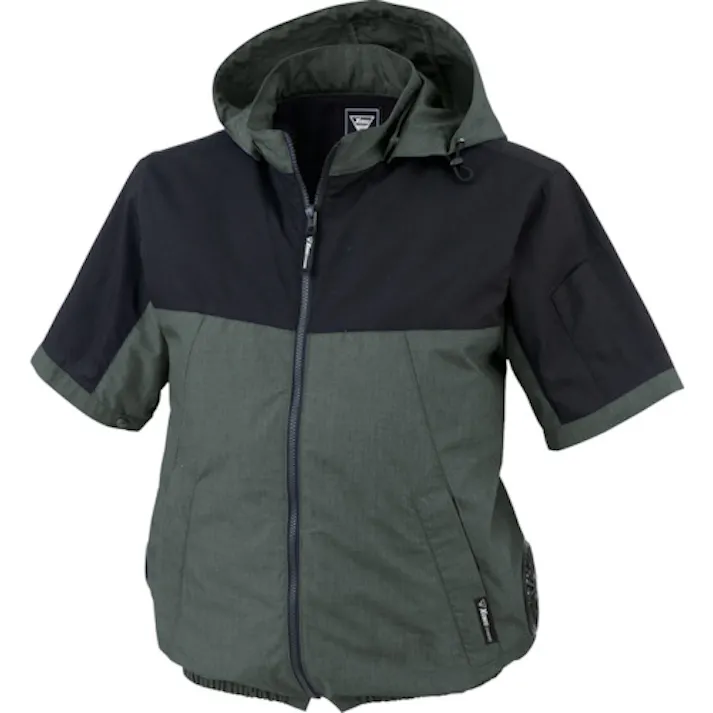 【CAINZ-DASH】ジーベック 空調服半袖ブルゾンXE98026-661-LL 杢グリーン XE98026-661-LL【別送品】