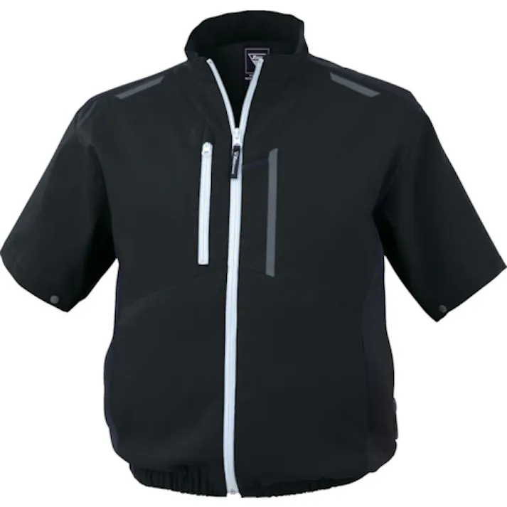 【CAINZ-DASH】ジーベック 空調服制電半袖ブルゾンXE98027-90-M クロ XE98027-90-M【別送品】