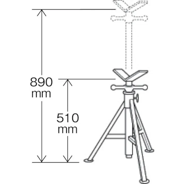 【CAINZ-DASH】SUMNER社 パイプバイス“HDパイプジャックL V”【別送品】