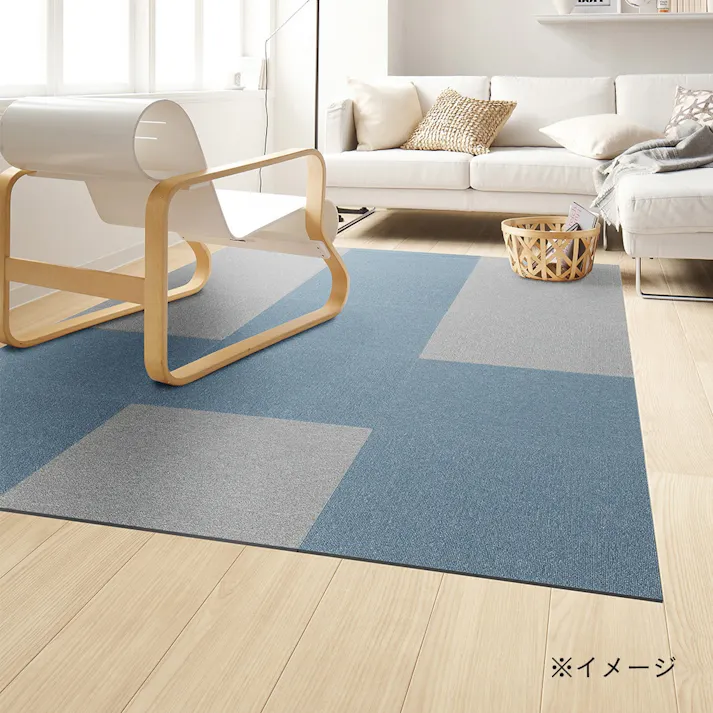 【ケース販売】東リ タイルカーペット TG1707 HC09 ブルー 16枚入