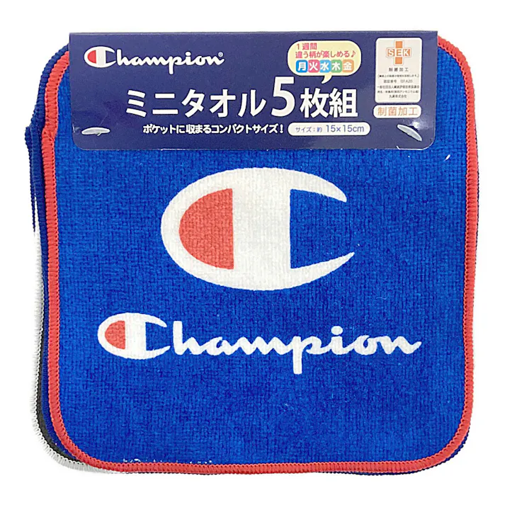 ミニタオル チャンピオン ジェネラル 5枚組