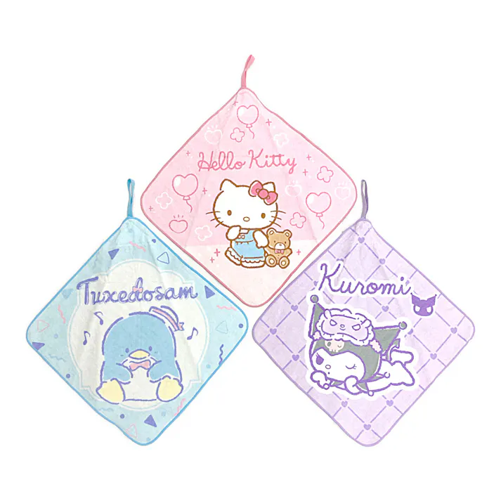 ループタオル サンリオ キュート 3枚組