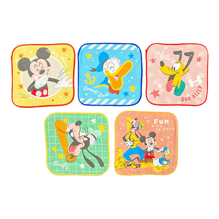 ミニタオル ディズニー エンジョイ 5枚組