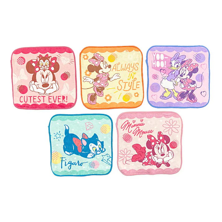 ミニタオル ミニー フリルスタイル 5枚組