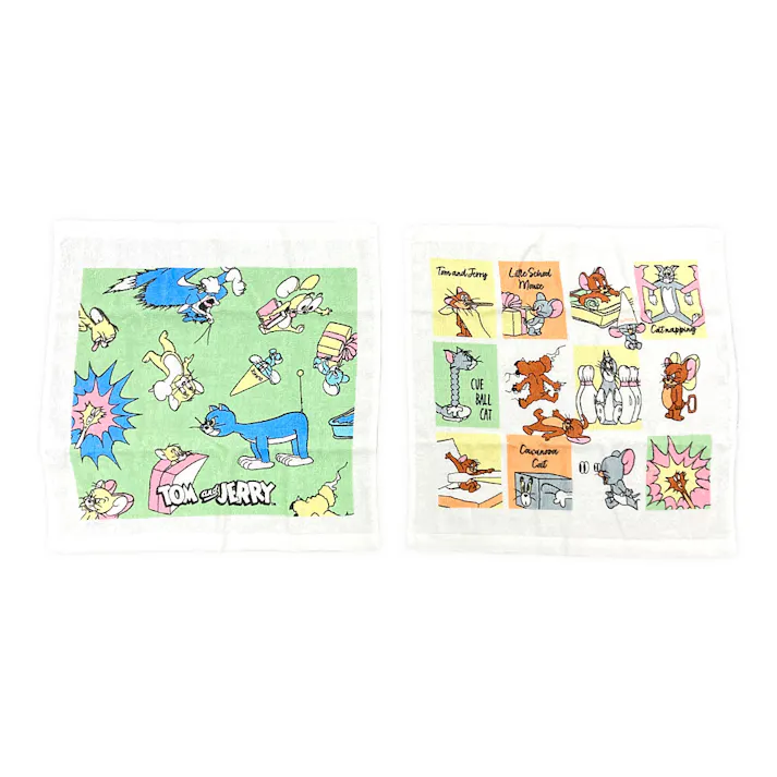 ハンドタオル2Pトムジェリ ビリビリ