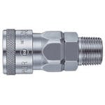 日東工器 ハイカプラ 鋼鉄製 ニトリルゴムNBR(SG)(めねじ取付用ソケット)相手側Rc1/4 耐圧力2.0Mpa(00302) 20SM STEEL NBR 金属カップリング(めねじ取付) 日東工器 ハイカプラ 鋼鉄製 ニトリルゴムNBR(SG)(めねじ取付用ソケット)相手側Rc1/4 耐圧力2.0Mpa(00302) 20SM STEEL NBR 金属カップリング(めねじ取付)