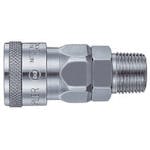 日東工器 ハイカプラ 鋼鉄製 ニトリルゴムNBR(SG)(めねじ取付用ソケット)相手側Rc1/2 耐圧力2.0Mpa(00308) 40SM STEEL NBR 金属カップリング(めねじ取付) 日東工器 ハイカプラ 鋼鉄製 ニトリルゴムNBR(SG)(めねじ取付用ソケット)相手側Rc1/2 耐圧力2.0Mpa(00308) 40SM STEEL NBR 金属カップリング(めねじ取付)