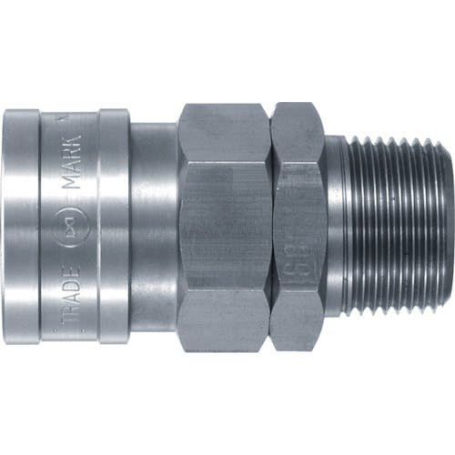 日東工器 ハイカプラ 鋼鉄製 ニトリルゴムNBR(SG)(めねじ取付用ソケット)相手側Rc1/2 耐圧力2.0Mpa(00311) 400SM STEEL NB 金属カップリング(めねじ取付) 日東工器 ハイカプラ 鋼鉄製 ニトリルゴムNBR(SG)(めねじ取付用ソケット)相手側Rc1/2 耐圧力2.0Mpa(00311) 400SM STEEL NB 金属カップリング(めねじ取付)