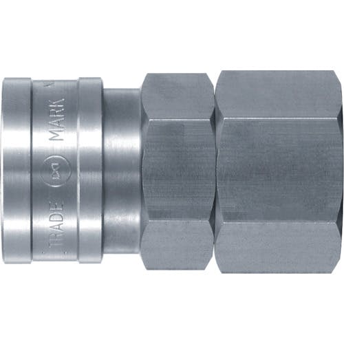 日東工器 ハイカプラ 鋼鉄製 ニトリルゴムNBR(SG)(おねじ取付用ソケット)相手側R1/2 耐圧力2.0Mpa(00312) 400SF STEEL NBR 金属カップリング(おねじ取付) 日東工器 ハイカプラ 鋼鉄製 ニトリルゴムNBR(SG)(おねじ取付用ソケット)相手側R1/2 耐圧力2.0Mpa(00312) 400SF STEEL NBR 金属カップリング(おねじ取付)