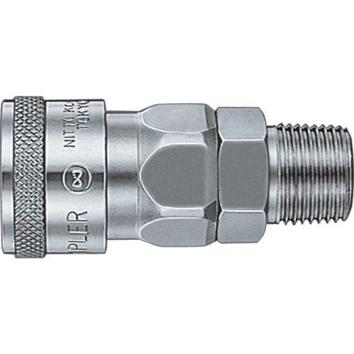 日東工器 ハイカプラ 鋼鉄製 ニトリルゴムNBR(SG)(めねじ取付用ソケット)相手側Rc1/8 耐圧力2.0Mpa(03136) 10SM STEEL NBR 金属カップリング(めねじ取付) 日東工器 ハイカプラ 鋼鉄製 ニトリルゴムNBR(SG)(めねじ取付用ソケット)相手側Rc1/8 耐圧力2.0Mpa(03136) 10SM STEEL NBR 金属カップリング(めねじ取付)