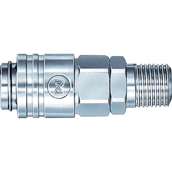 【CAINZ-DASH】日東工器 スモールカプラ相手側取付サイズRc1/4(66320) MS-20SM BRASS NBR 【別送品】