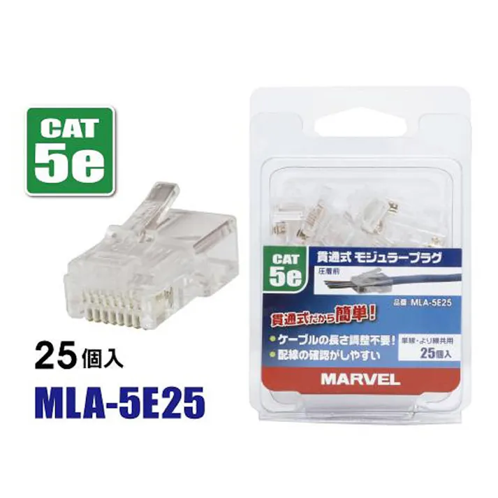 貫通式モジュラープラグ MLA-5E25