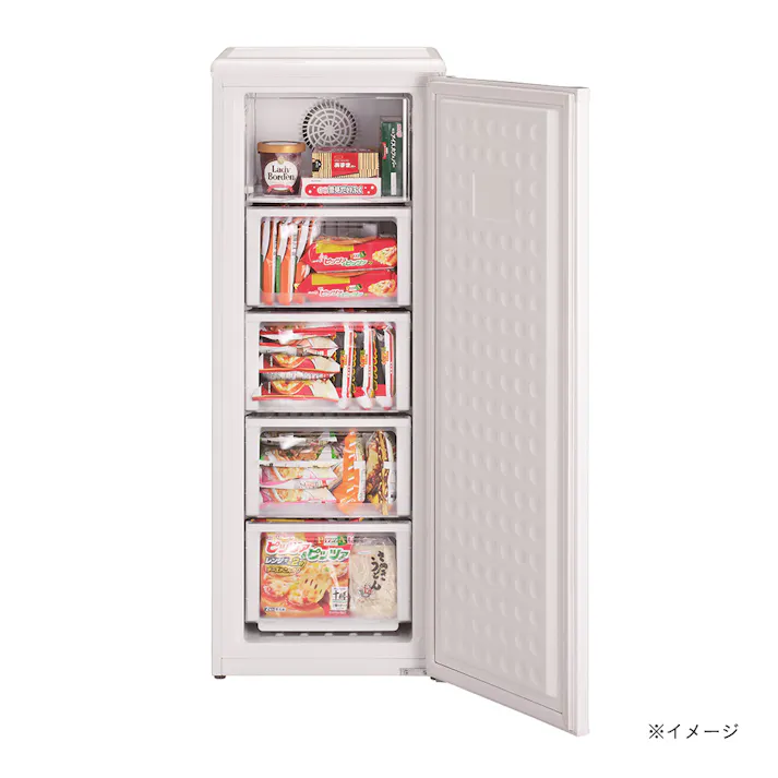 114L 前開き式フリーザー MA-6120FF-W【別送品】