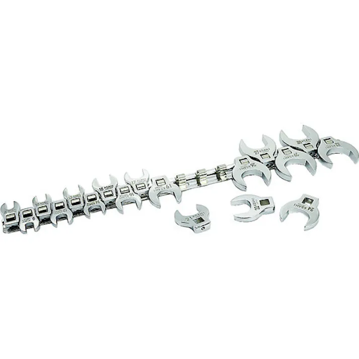 【CAINZ-DASH】旭金属工業 18pcs 3/8sqdr クローフートレンチセット VCS3180【別送品】