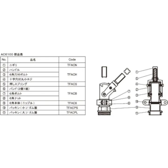 【CAINZ-DASH】旭金属工業 急速オイルコック部品 パッキン大 TFACPL【別送品】