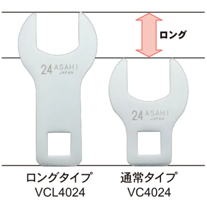 【CAINZ-DASH】旭金属工業 クローフートレンチ 差込角12.7×60mm VC4060【別送品】