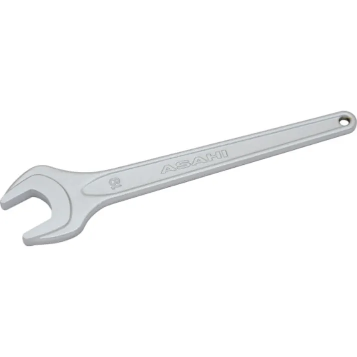 【CAINZ-DASH】旭金属工業 丸形片口スパナ強力タイプJISH(クロムメッキ)19mm SSP0019【別送品】