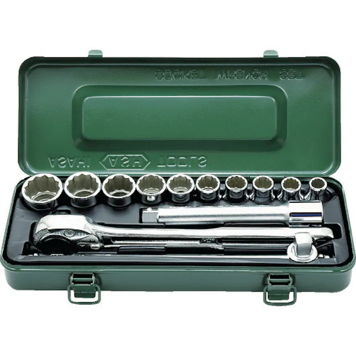 【CAINZ-DASH】旭金属工業 ソケットレンチセット12.7□×13PCS VO4100【別送品】