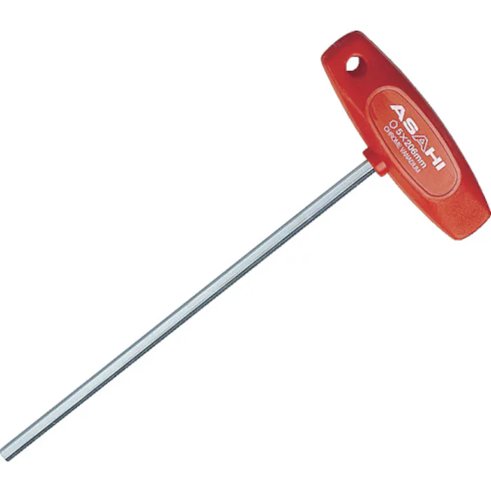 【CAINZ-DASH】旭金属工業 T型ロング六角棒レンチ4mm ATL0400【別送品】