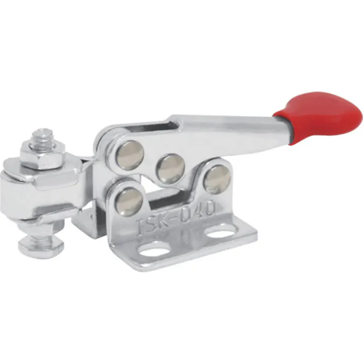 【CAINZ-DASH】育良精機 下方押え型トグルクランプ 水平ハンドル(31102) ISK-040【別送品】