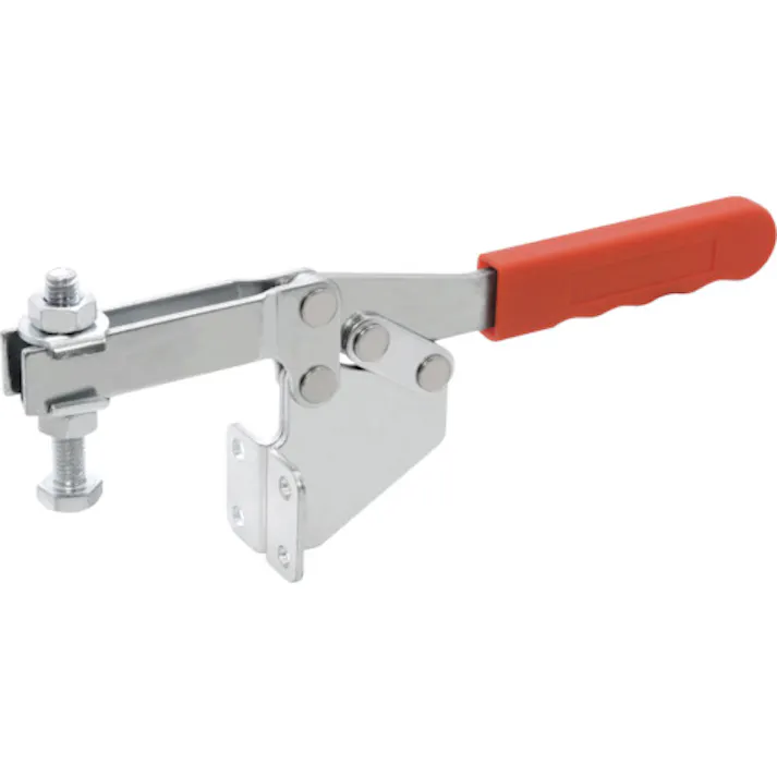 【CAINZ-DASH】育良精機 下方押え型トグルクランプ 水平ハンドル(31208) ISK-38CL0【別送品】