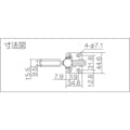 【CAINZ-DASH】育良精機 下方押え型トグルクランプ　垂直ハンドル（３１３０６） ISK-HV4530-XL【別送品】