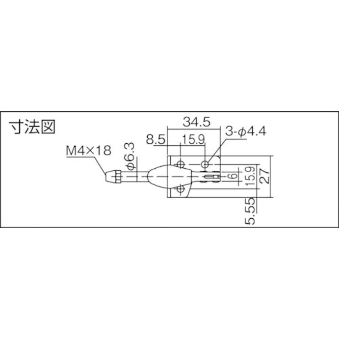 【CAINZ-DASH】育良精機 横押し型トグルクランプ（３１４０３） ISK-SL100【別送品】