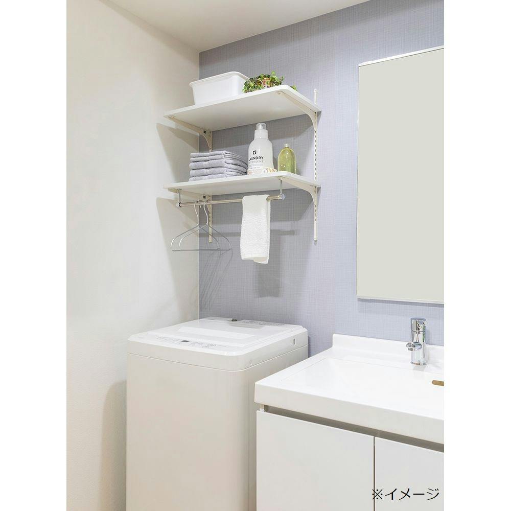 楽天市場】南海プライウッド公式 ランドリー可動棚 幅81cm 木目 洗濯機上収納 ランドリー収納 脱衣所収納 ランドリー収納棚 洗面所収納 可動棚  diy セット 壁面収納 壁掛け 2段棚 棚 ウォールシェルフ タオル収納 サニタリー収納 送料無料 LT2-W8XXY : 南海プライウッド 