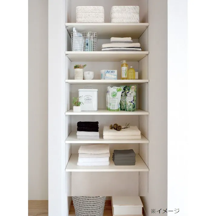 可動棚セットAタイプ 4段 奥行300mm シェルホワイト JTCKTA4D3-S-LW【別送品】