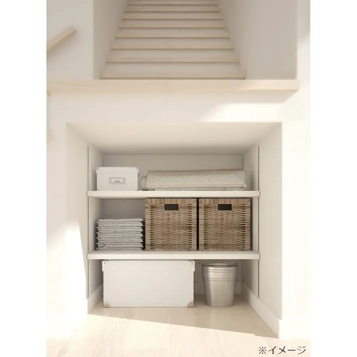 可動棚セットAタイプ 6段 奥行450mm シェルホワイト JTCKTA6D4-S-LW【別送品】