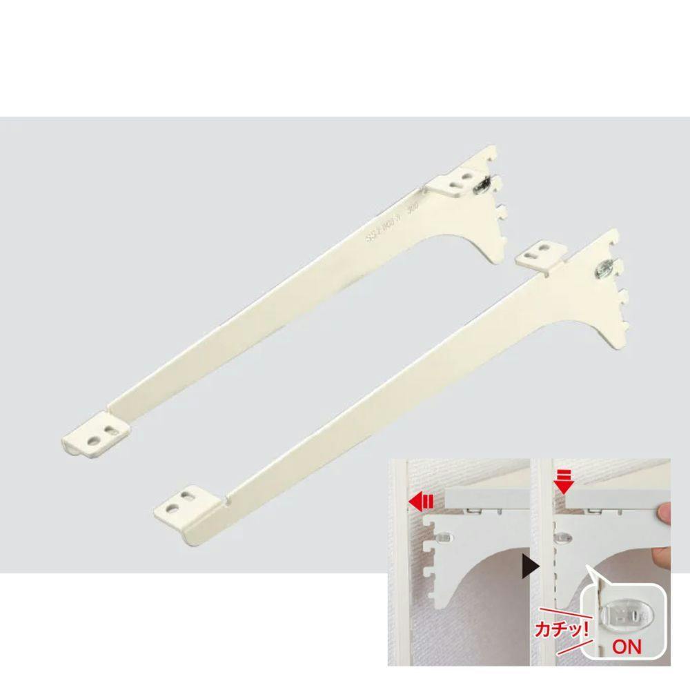 可動棚セットBタイプ 2段 奥行300mm シェルホワイト JTCKTB2D3-W