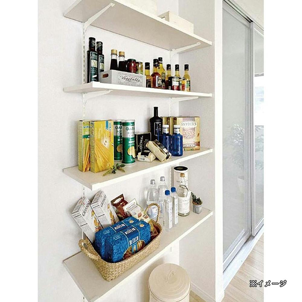 可動棚セットBタイプ 4段 奥行450mm シェルホワイト JTCKTB4D4-W