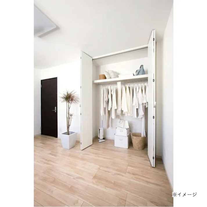 南海プライウッド 枕棚セット Vシリーズ パイプ付き 3尺 シェルホワイト