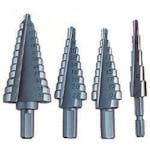 大見工業 タケノコドリル シルバータイプ 5段 6.35mm TK412 ステップドリル(六角軸タイプ) 大見工業 タケノコドリル シルバータイプ 5段 6.35mm TK412 ステップドリル(六角軸タイプ)