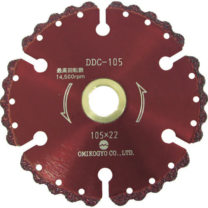 【CAINZ-DASH】大見工業 コンクリート用溶着ダイヤカットソー 外径105mm DDC-105【別送品】