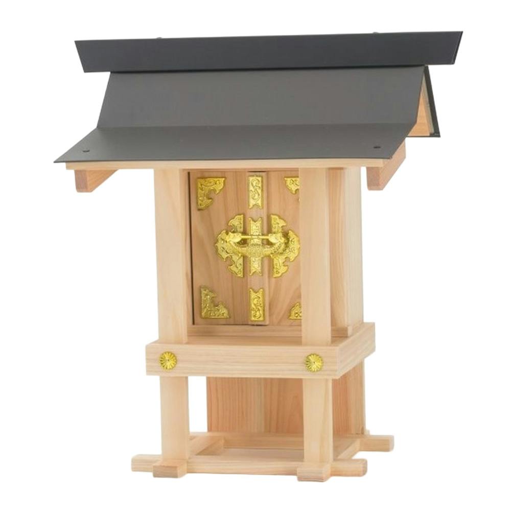 神棚 外宮 地の神様 トタン屋根 小 幅32.5cm×奥行22.5cm×高36cm | 神棚