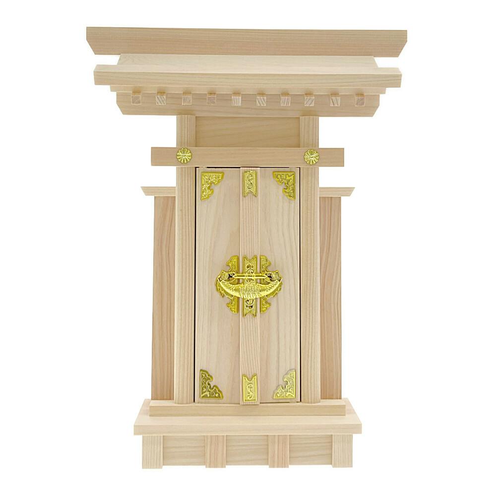 神棚 一社 袖付大神宮 一社宮 幅27cm 奥行7.5cm 高さ34.5cm