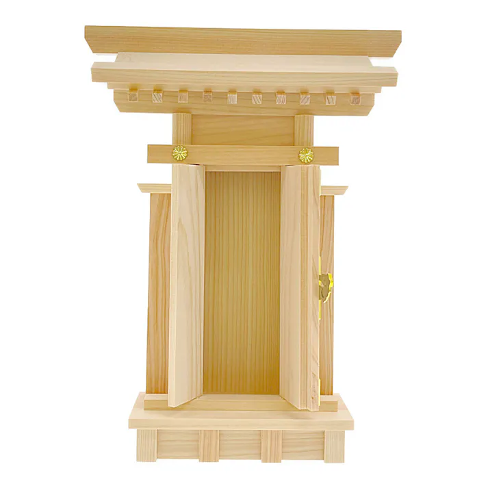 神棚 一社 袖付大神宮 一社宮 幅27cm 奥行7.5cm 高さ34.5cm