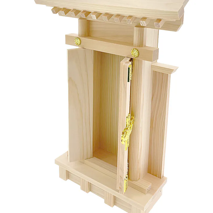 神棚 一社 袖付大神宮 一社宮 幅27cm 奥行7.5cm 高さ34.5cm