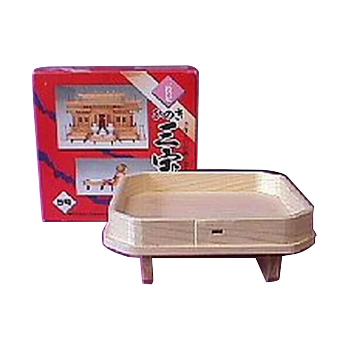 静岡木工 神棚用神具 二枚足三方 三宝 5号