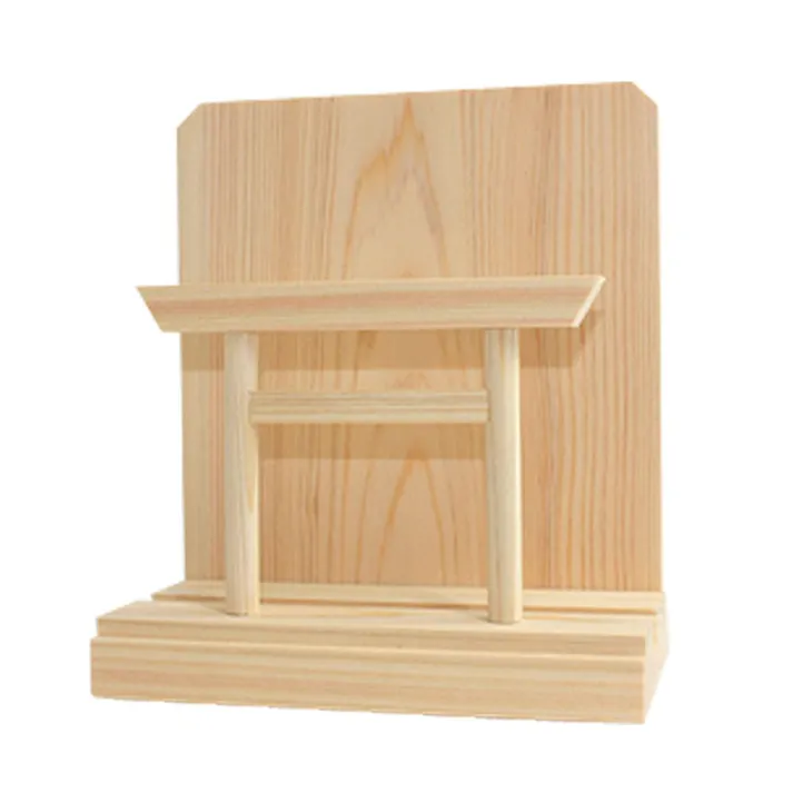 神棚用具 鳥居付御神札飾り 小 幅14cm×奥行8cm×高さ16.3cm