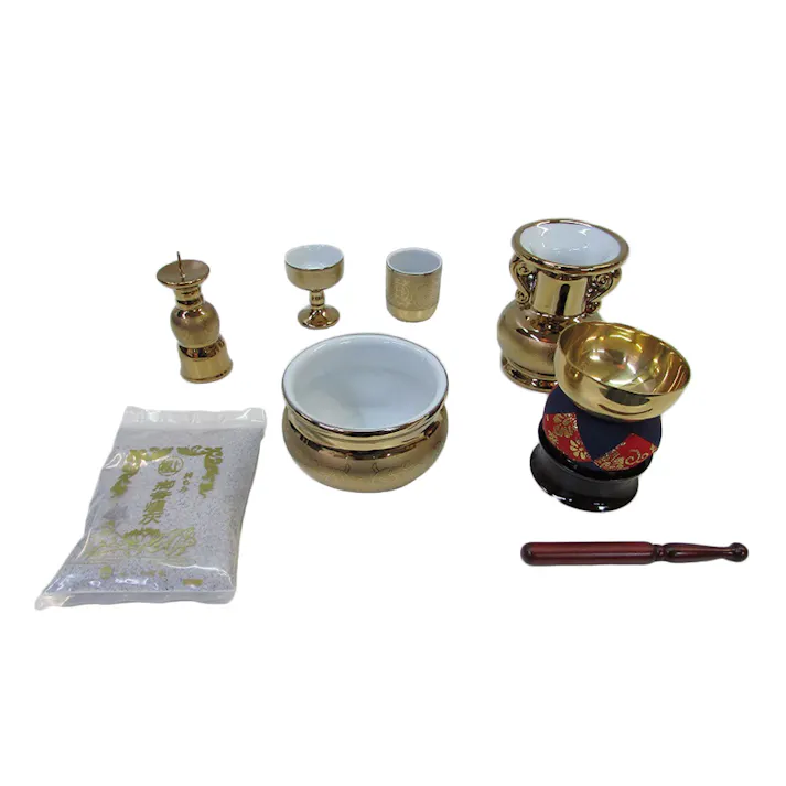 金唐草 仏具 10点セット【別送品】